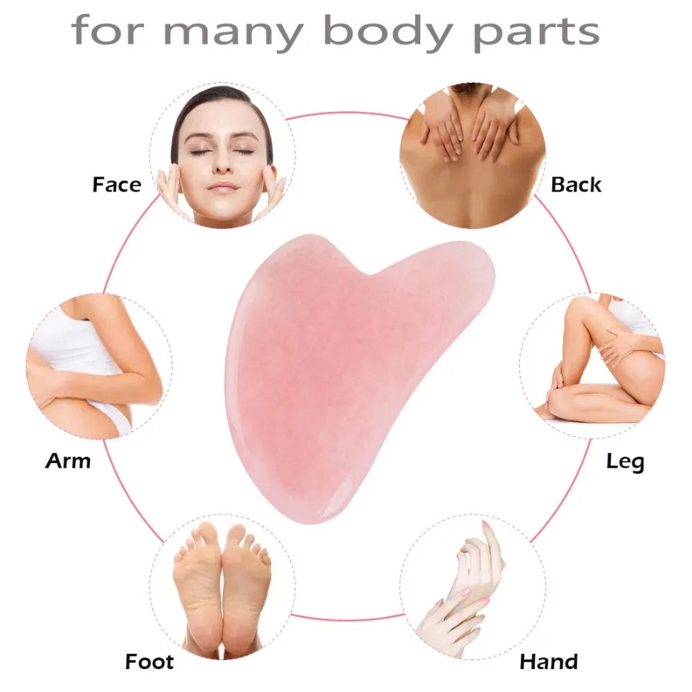 Bare Theory Rose-Quartz Gua Sha Facial Sculpting Tool
