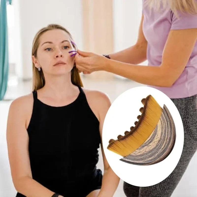 Bare Theory Lymphatic Contour Face Brush – Sculpt & De-Puff Facial Massage Tool