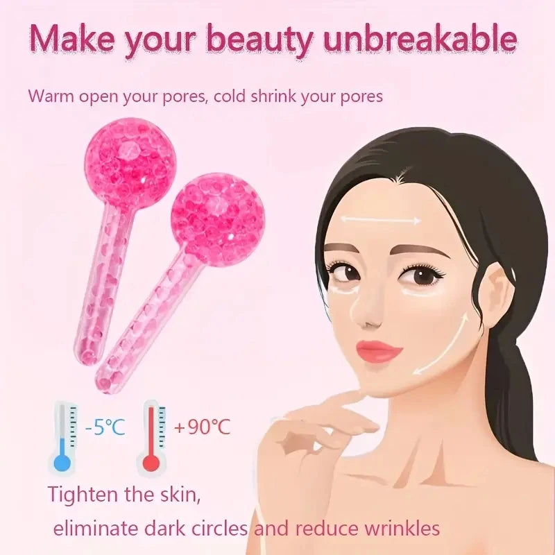 Bare Theory Cooling Ice Globes – Dual Facial Massage & De-Puffing Tool Set