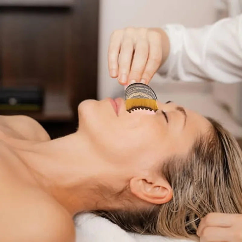 Bare Theory Lymphatic Contour Face Brush – Sculpt & De-Puff Facial Massage Tool
